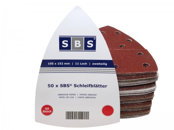 SBS® Klett-Schleifblätter 50 Stk 105 x 152 mm