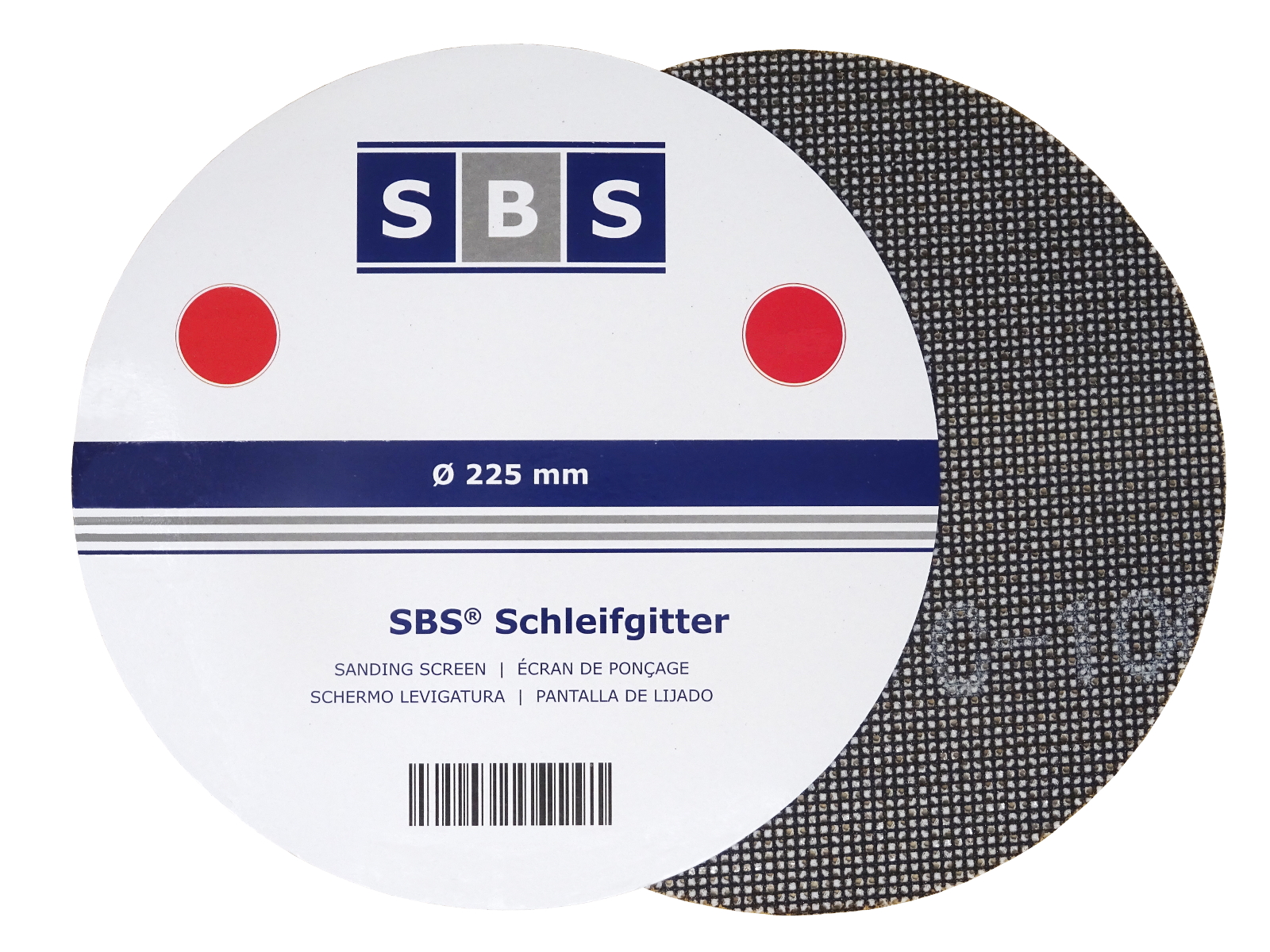 Schleifgitter 225mm ohne Klett für Langhalsschleifer  20Stück P60-80-120-150-180 